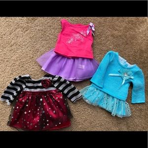 American girl 18” doll clothes 4 dresses